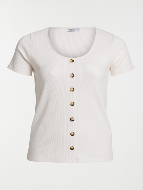 T-shirt boutons grande...