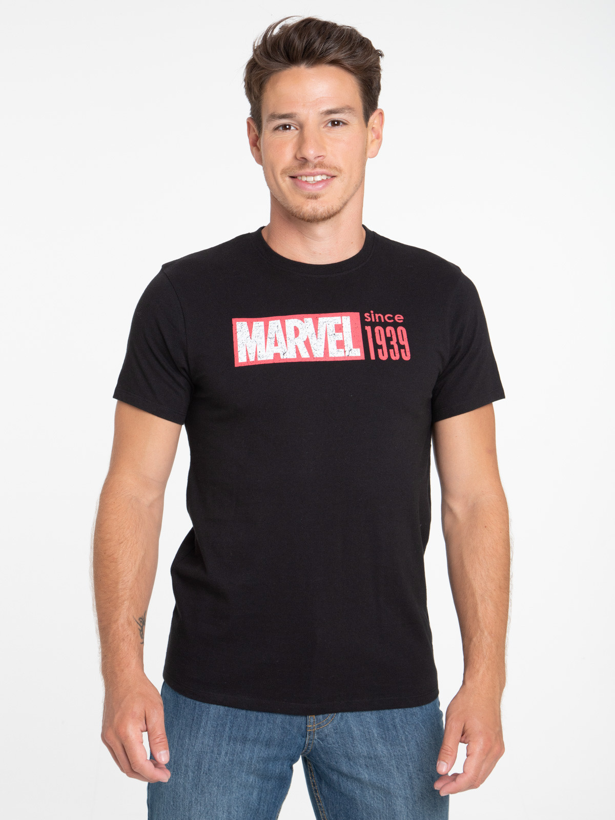 T-shirt Marvel noir homme