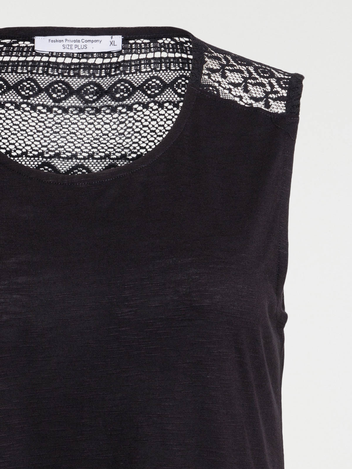 Débardeur noir grande taille femme Débardeur noir grande taille femme