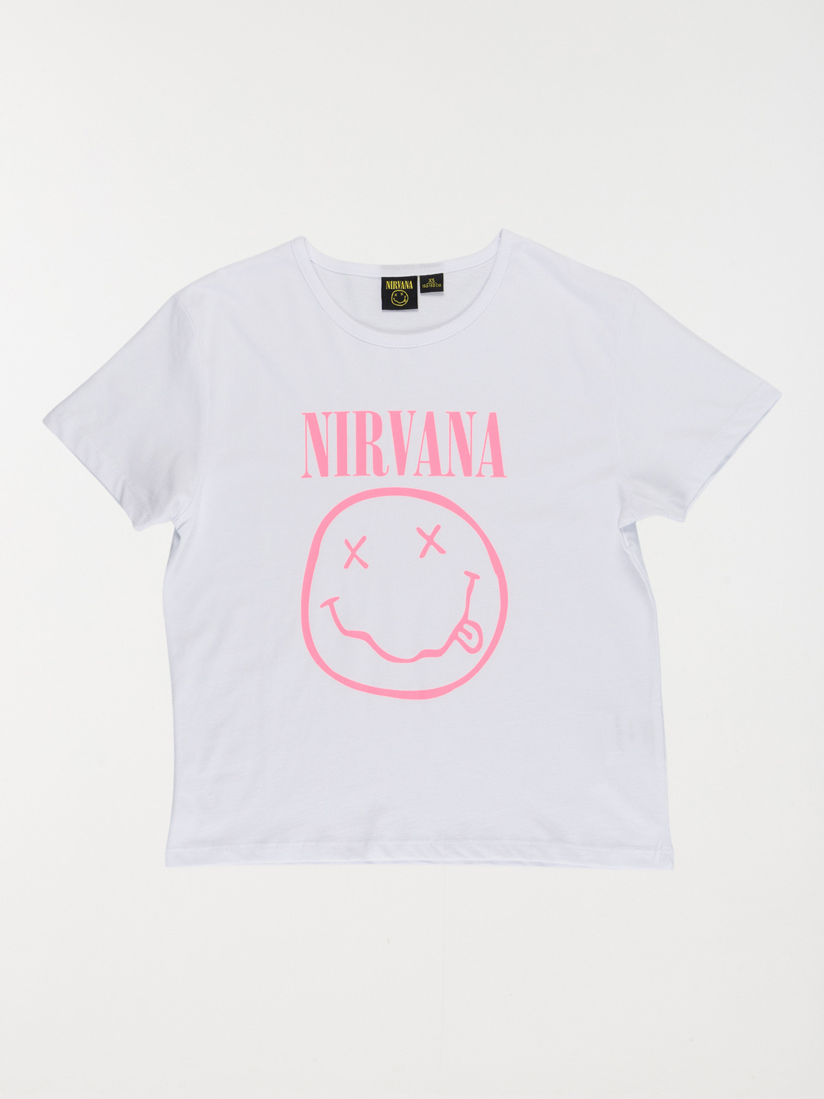 Tee-shirt blanc Nirvana fille (XXS-M)
