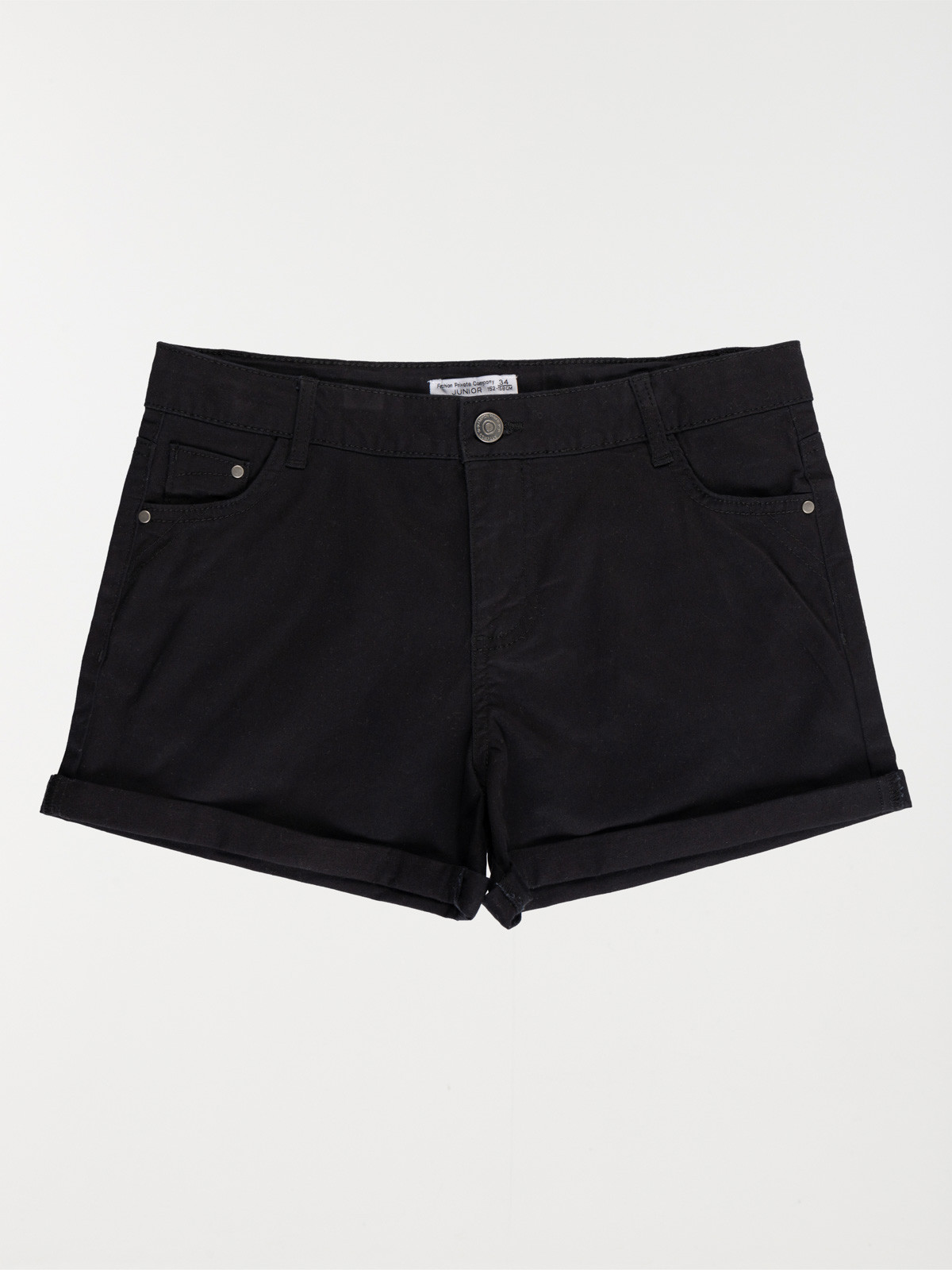 Short en jean noir fille (XXS-M)