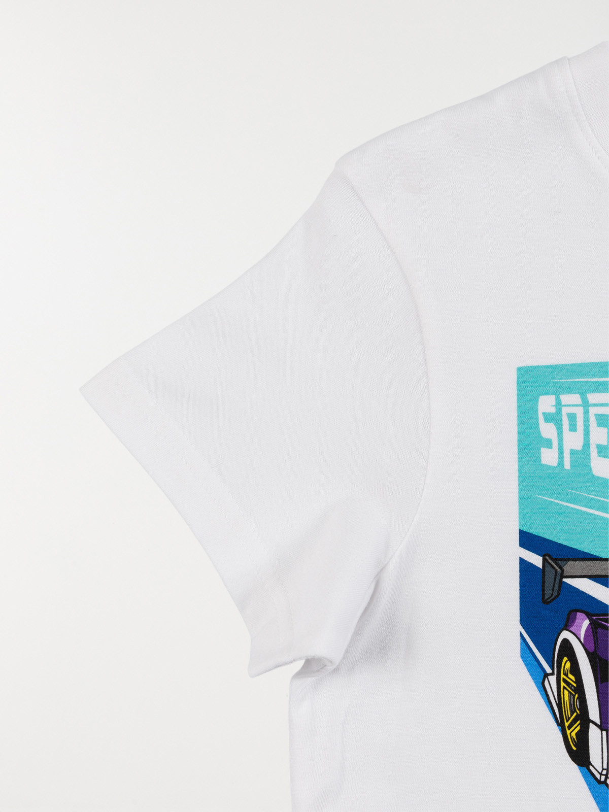 T-shirt Hotwheels garçon blanc (3-12A)