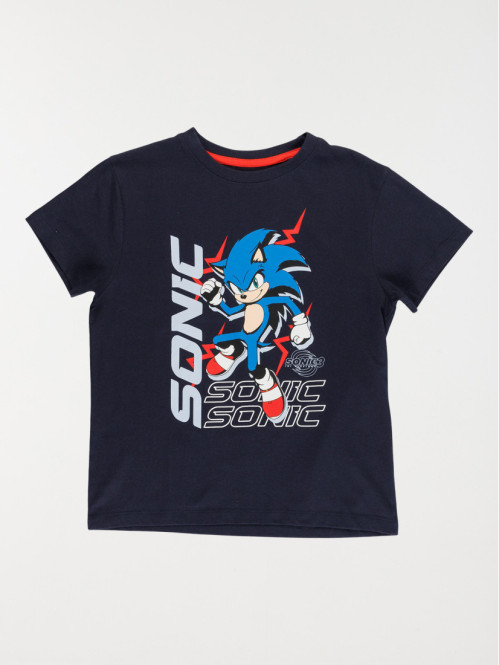 Tee-shirt Sonic garçon marine (3-12A)