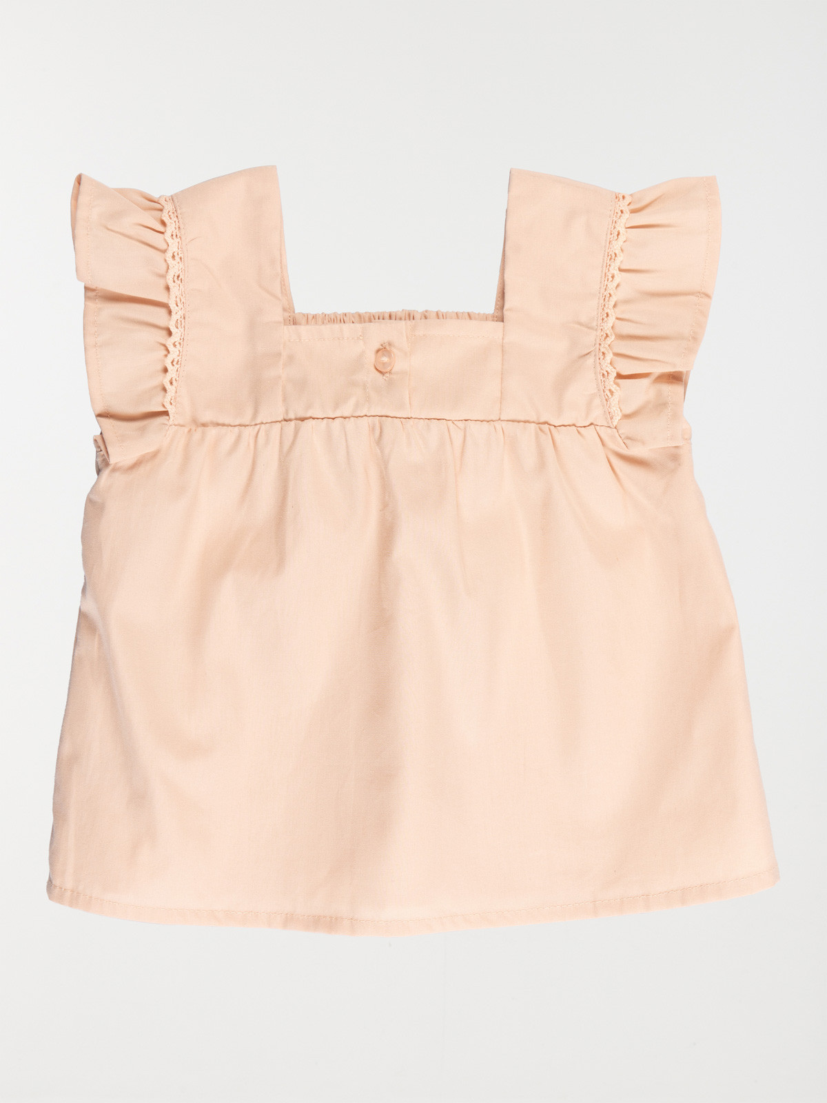 Blouse bretelles volantées fille (3-36M)