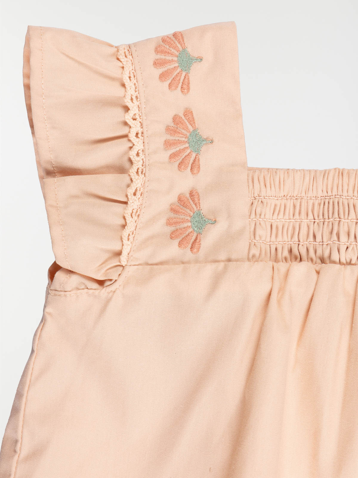 Blouse bretelles volantées fille (3-36M)