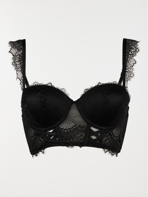 Bustier dentelle noir femme...