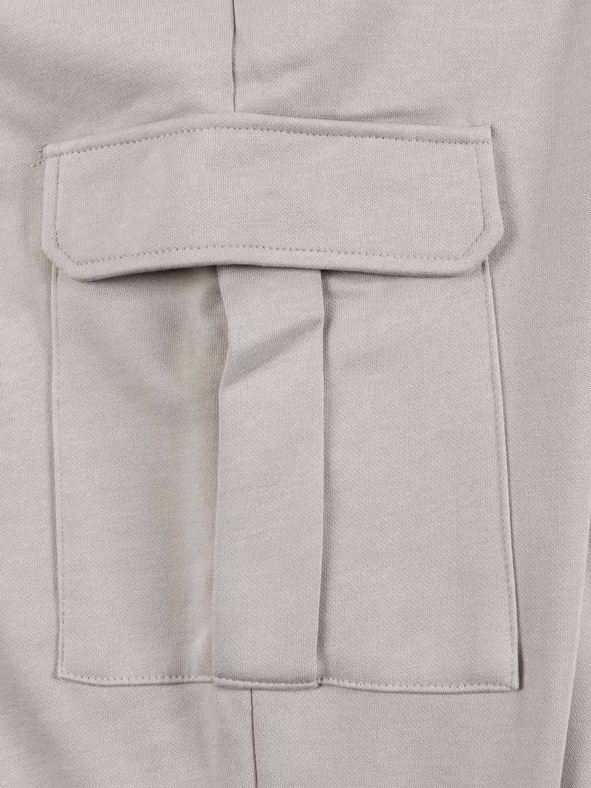 Pantalon cargo gris perle homme