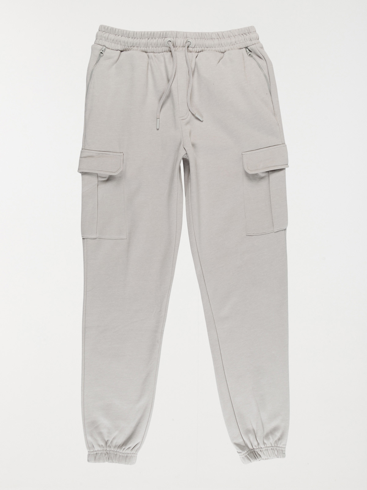 Pantalon cargo gris perle homme
