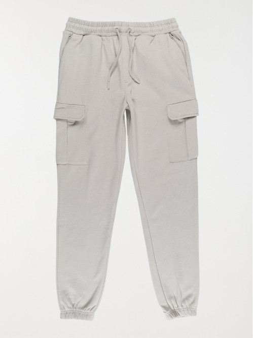 Pantalon cargo gris perle...
