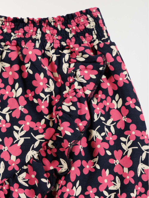 Jupe volantée fleurie fille...