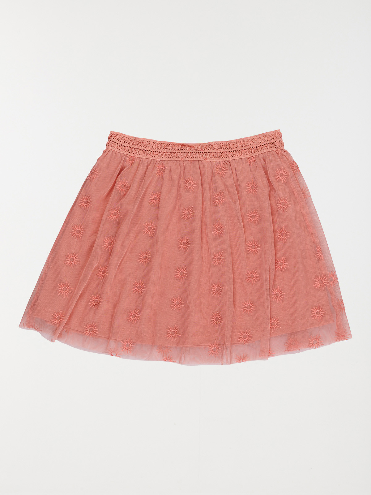 Jupe tulle bois de rose fille (3-12A)