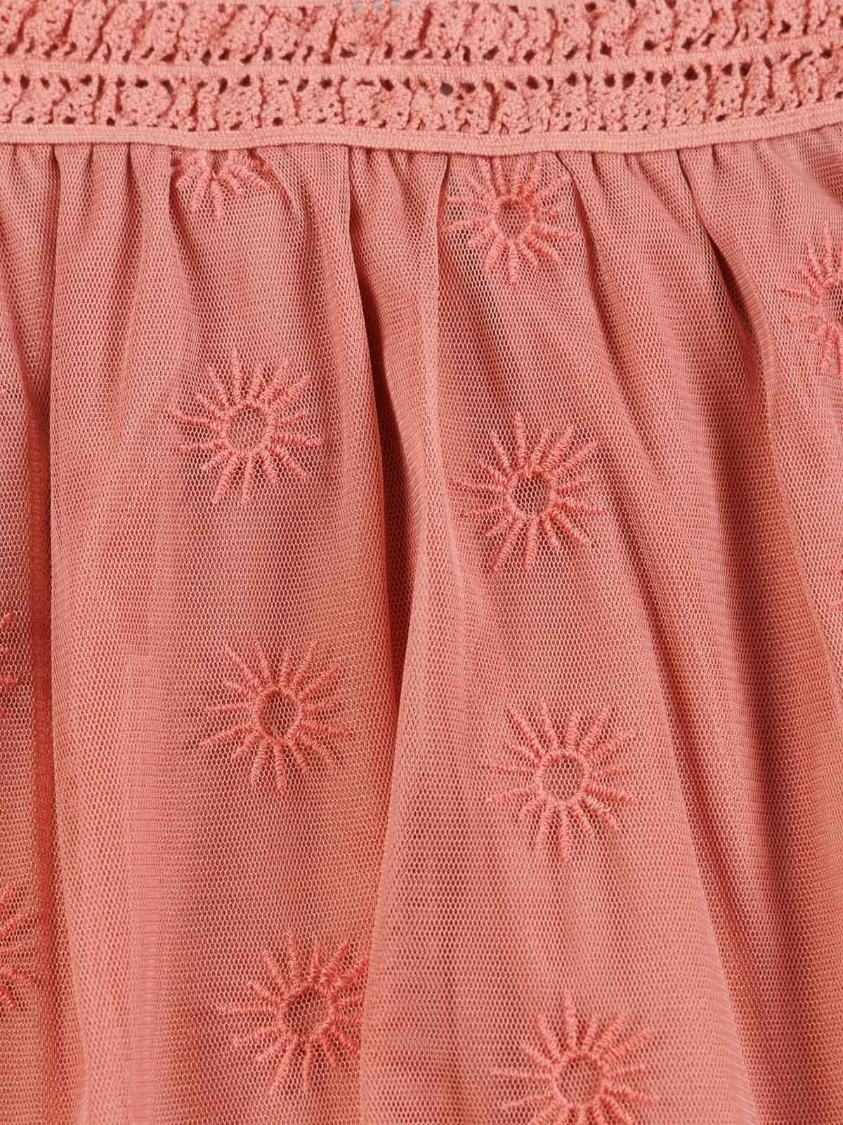 Jupe tulle bois de rose fille (3-12A)