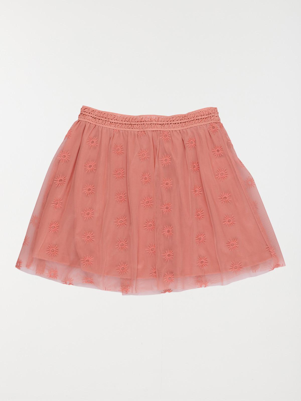 Jupe tulle bois de rose fille (3-12A)