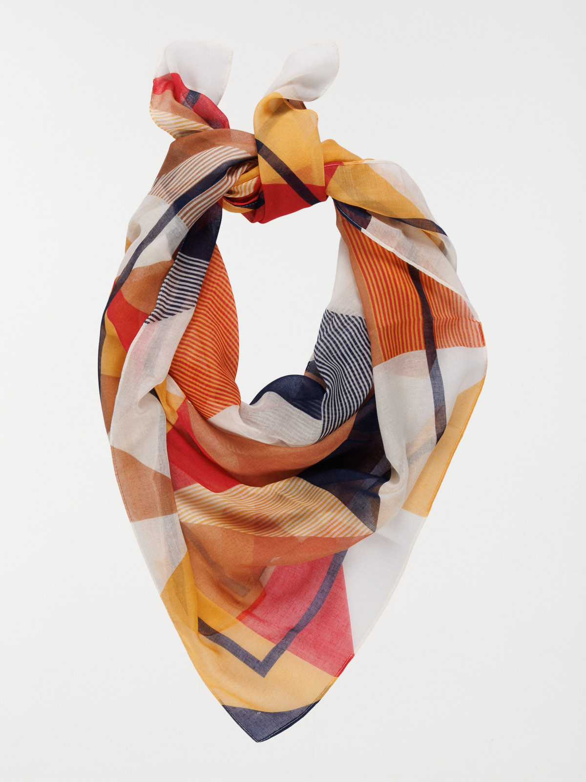 Foulard motif géométrique femme