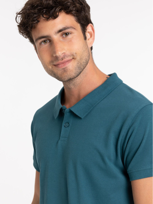 Polo bleu cascade homme Polo bleu cascade homme
