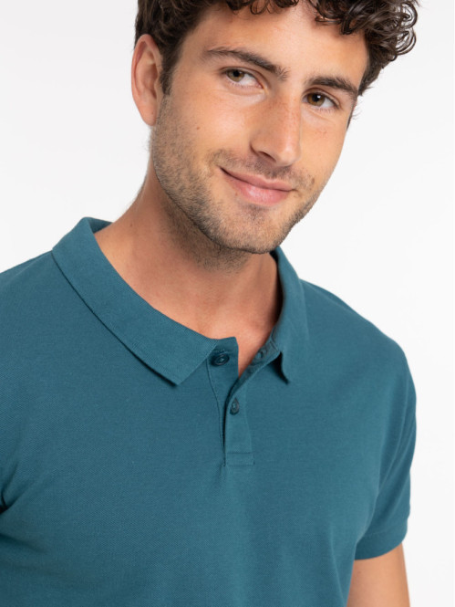 Polo bleu cascade homme Polo bleu cascade homme