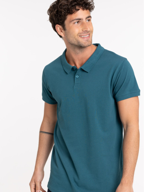 Polo bleu cascade homme