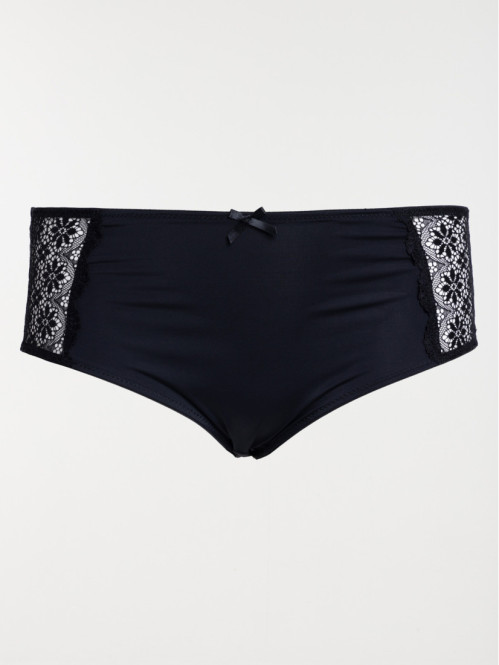 Shorty noir grande taille femme (46-56)