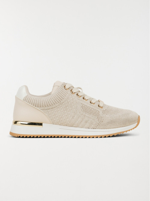 Basket confort femme beige...