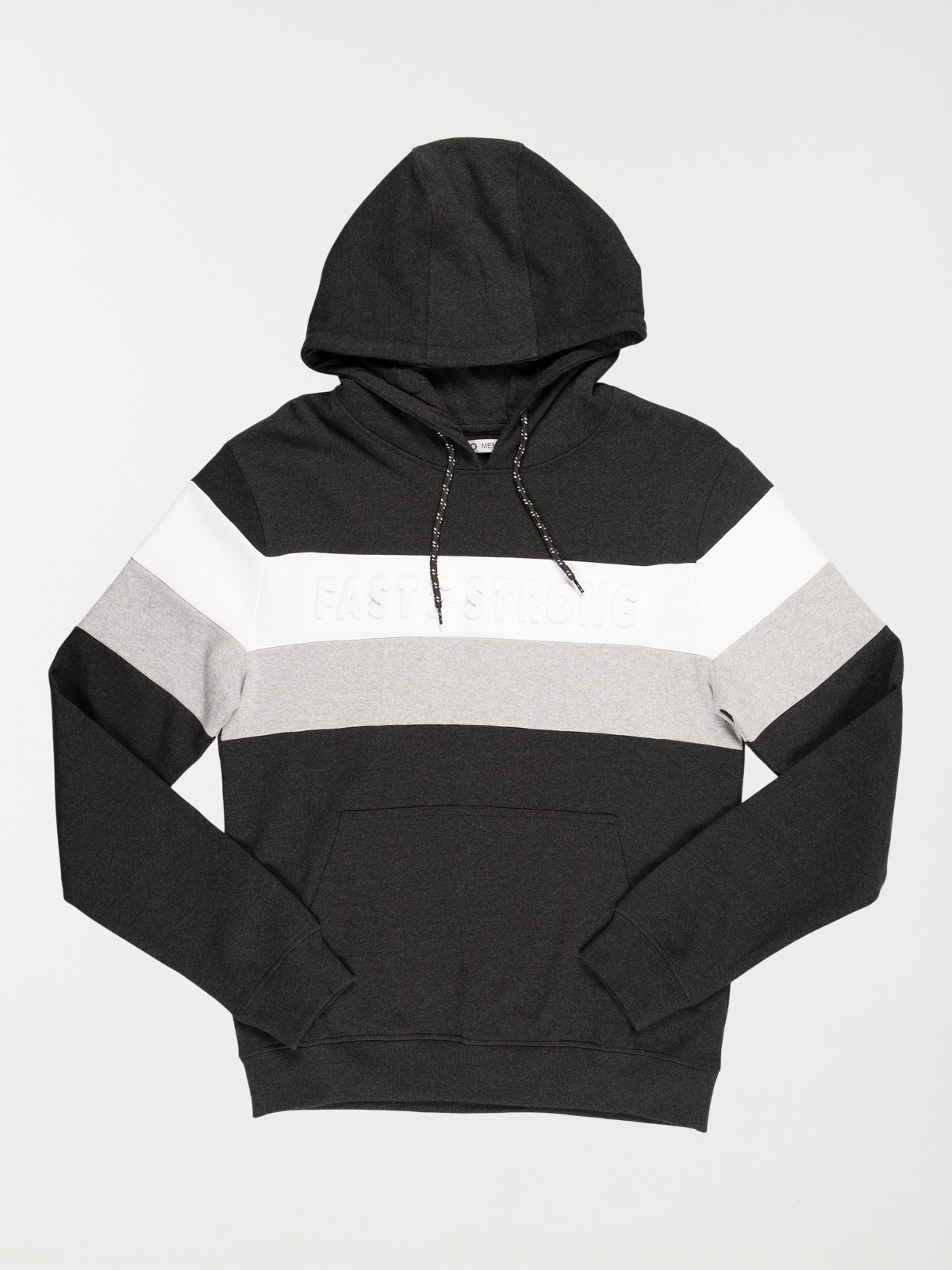 Sweat gris anthracite chiné homme