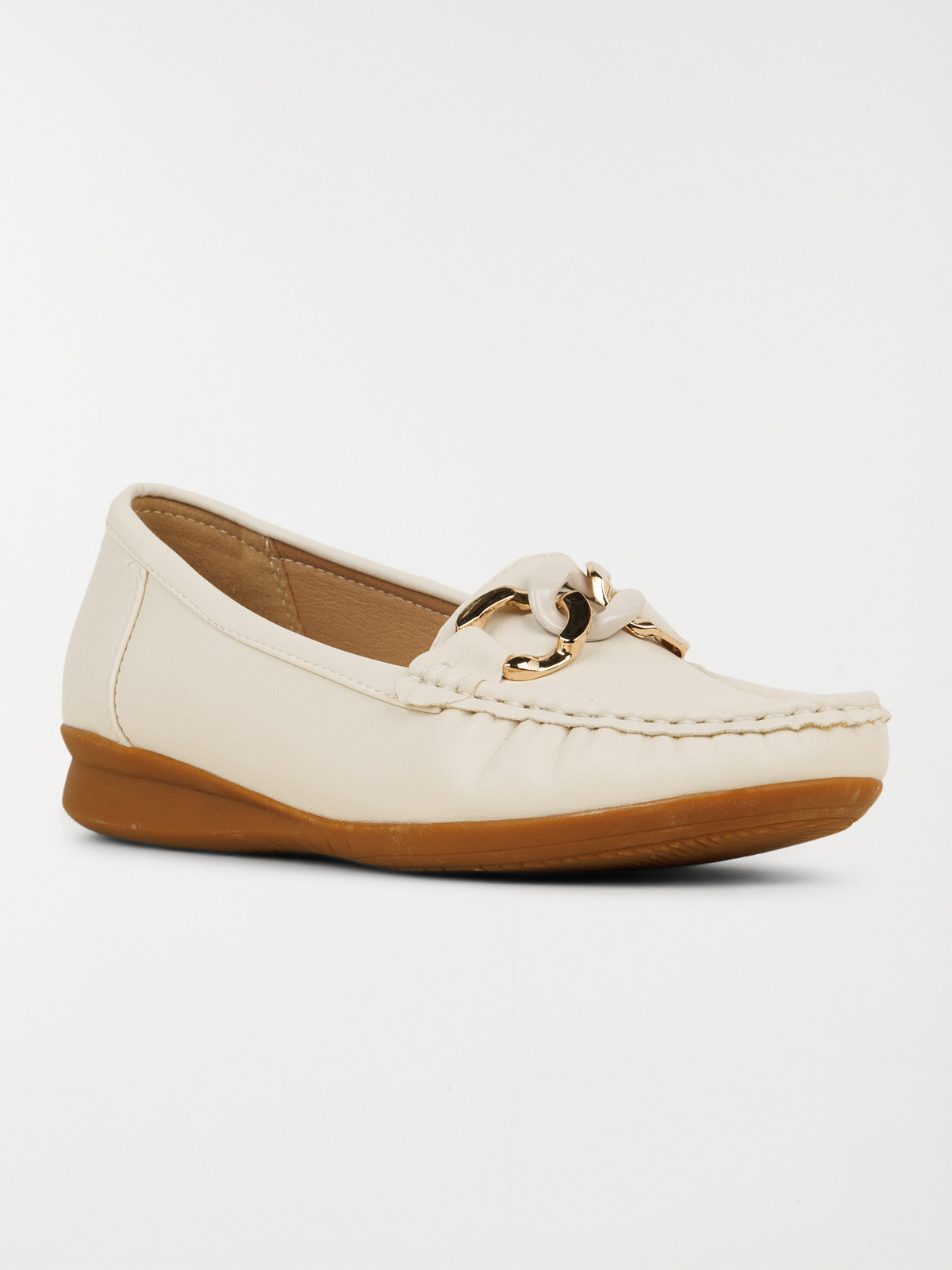 Mocassins chaînette dorée femme (36-41)