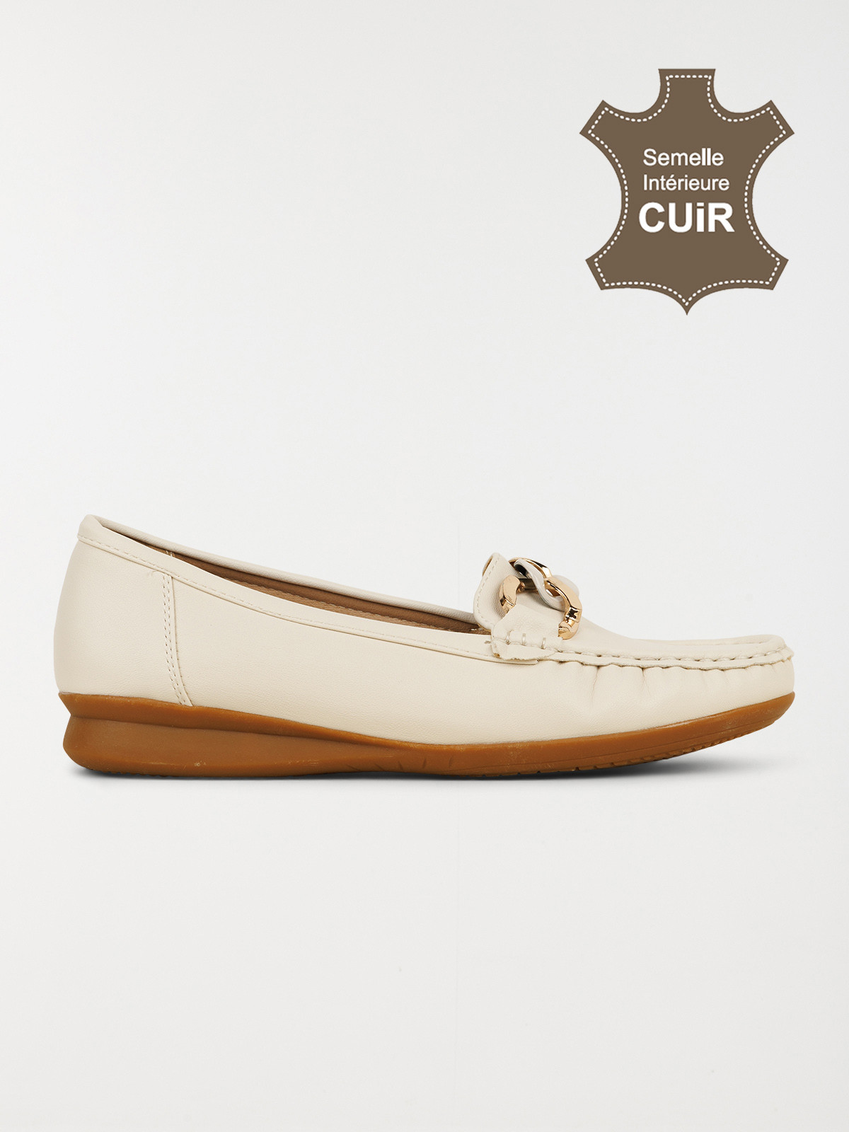 Mocassins chaînette dorée femme (36-41)