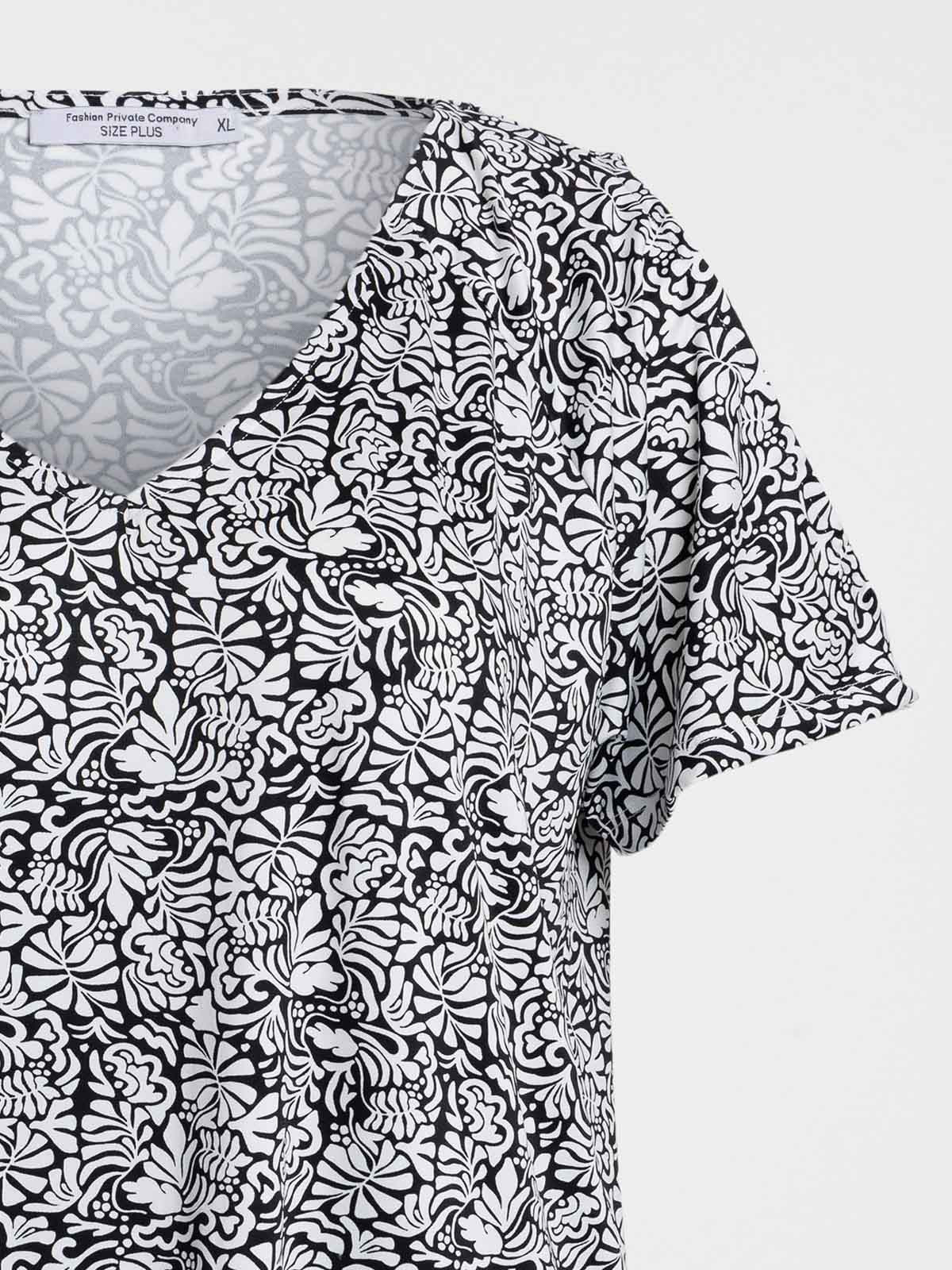 T-shirt imprimé grande taille femme T-shirt imprimé grande taille femme