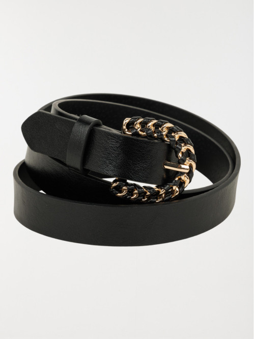 Ceinture noire fantaisie femme