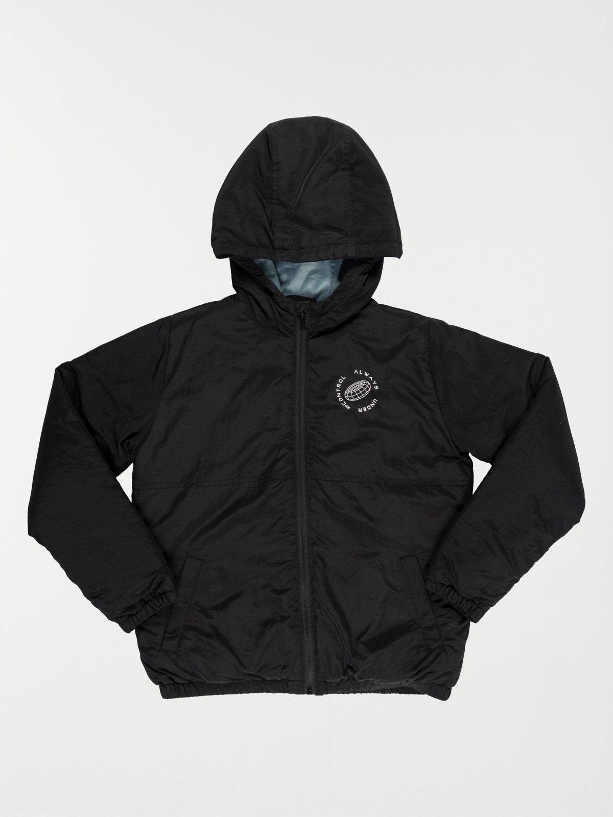 Blouson capuche garçon noir (3-12A)