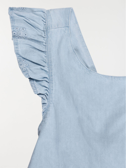 Robe bretelles volantées...