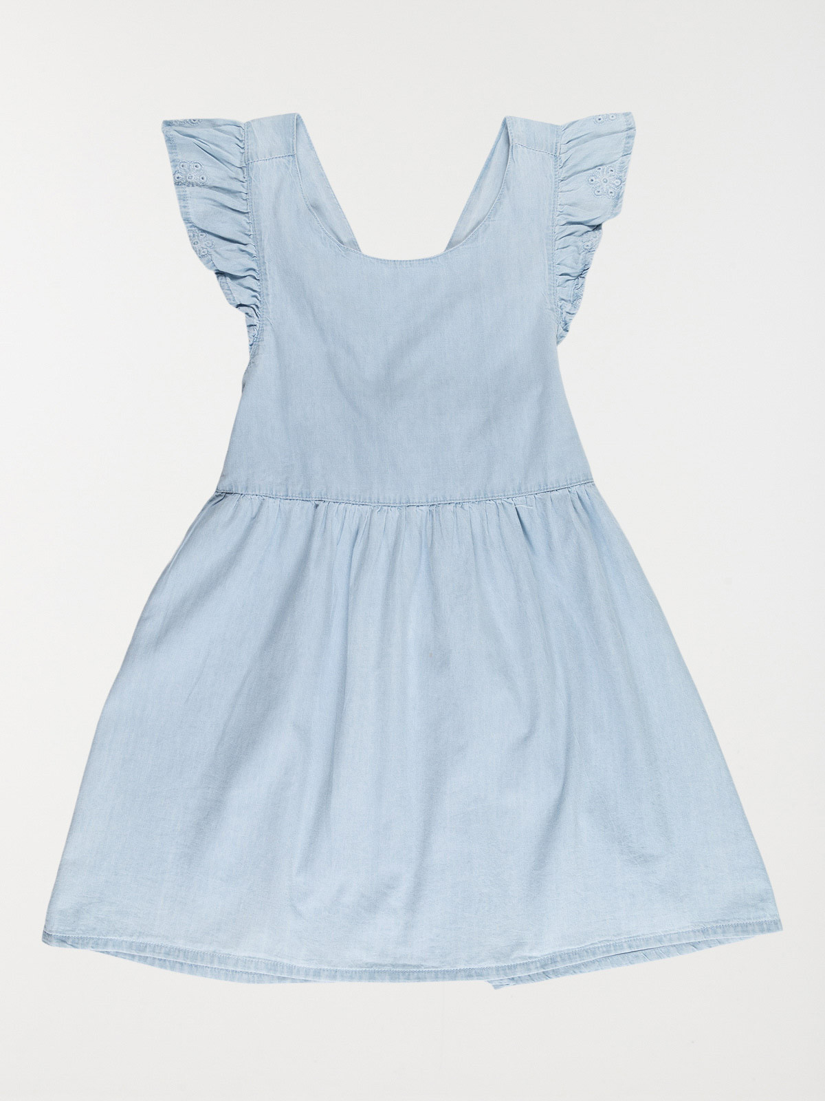 Robe bretelles volantées fille (3-12A)