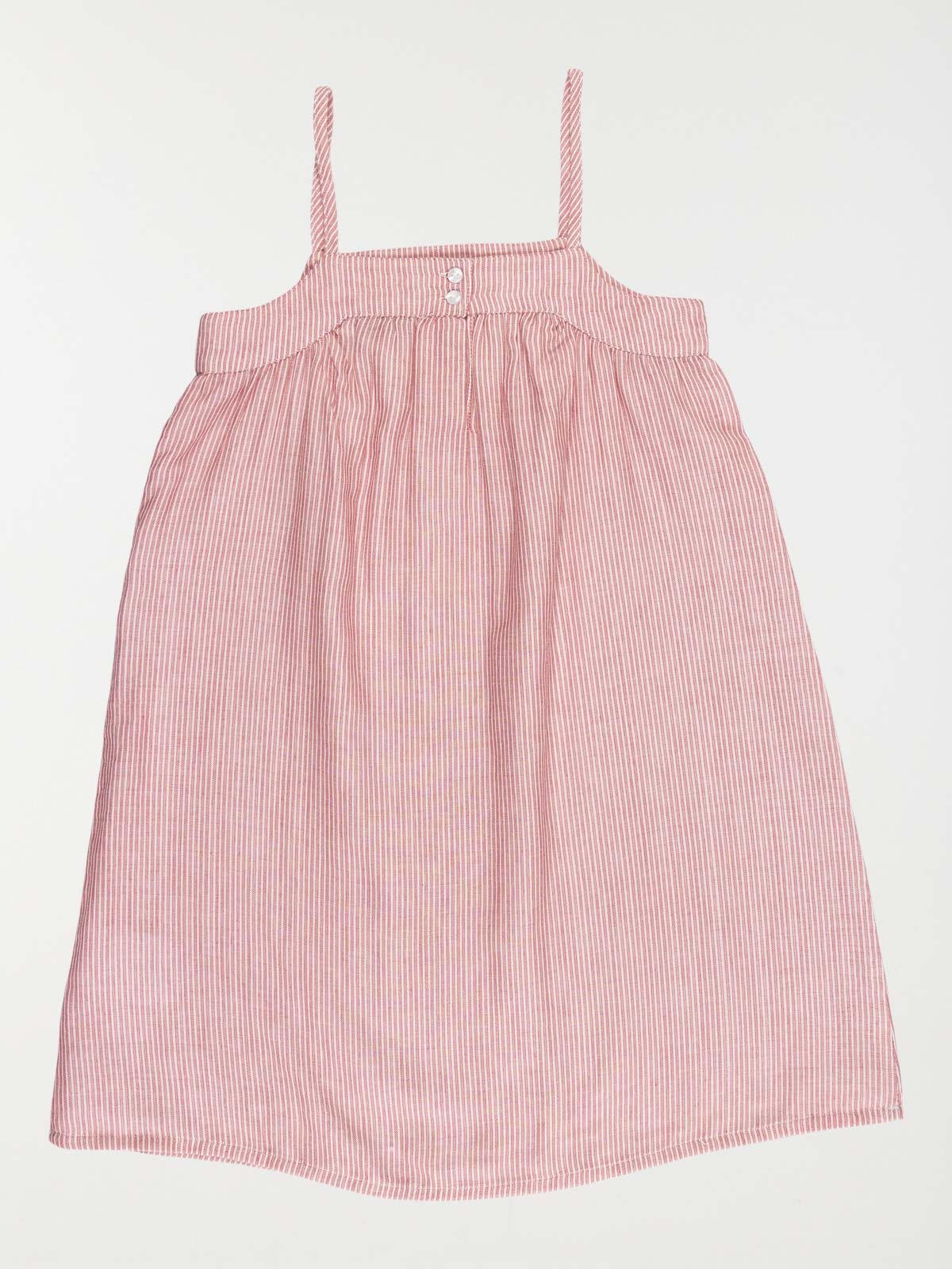 Robe bretelles vieux rose fille (3-12A) Robe bretelles vieux rose fille (3-12A)