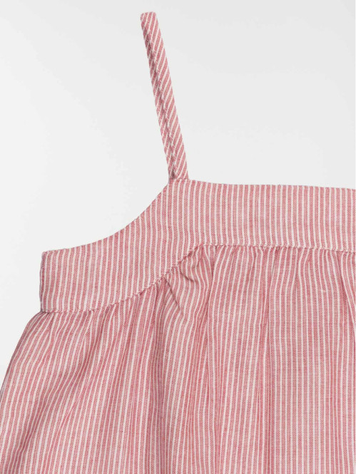 Robe bretelles vieux rose...