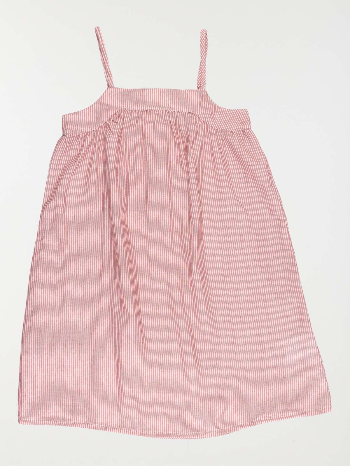 Robe bretelles vieux rose fille (3-12A)