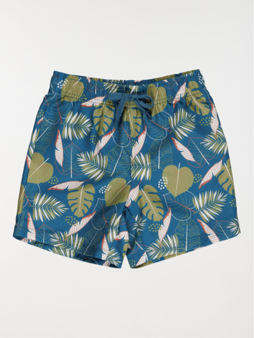 Short de bain feuillage...
