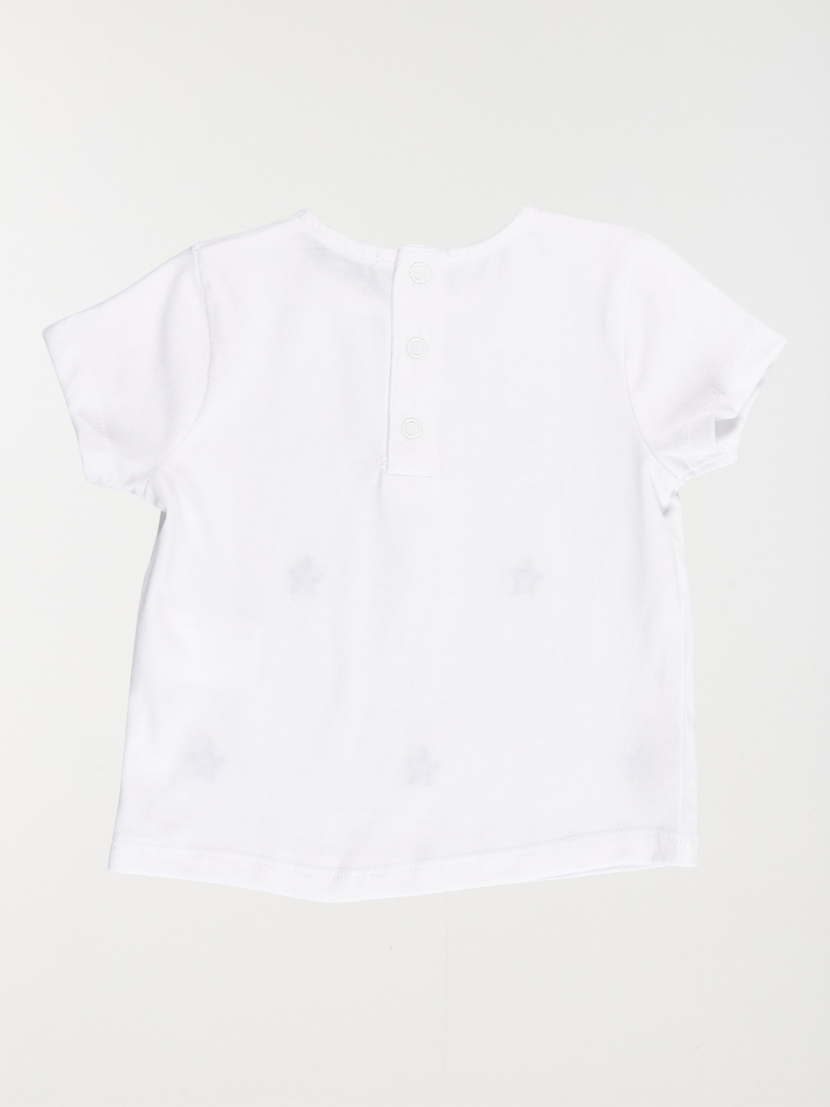 T-shirt blanc imprimé fille (3-36M)
