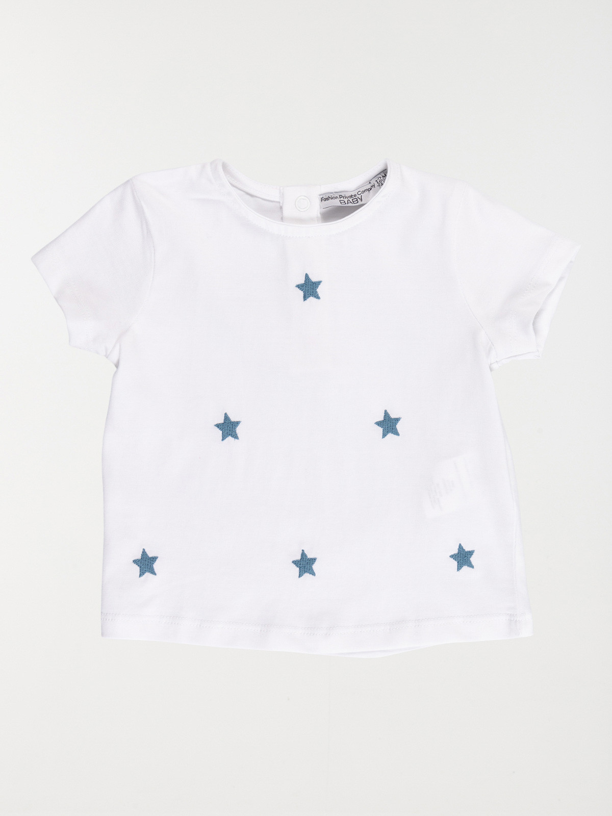 T-shirt blanc imprimé fille (3-36M)