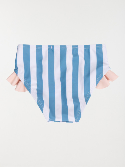 Slip de bain rayé fille...