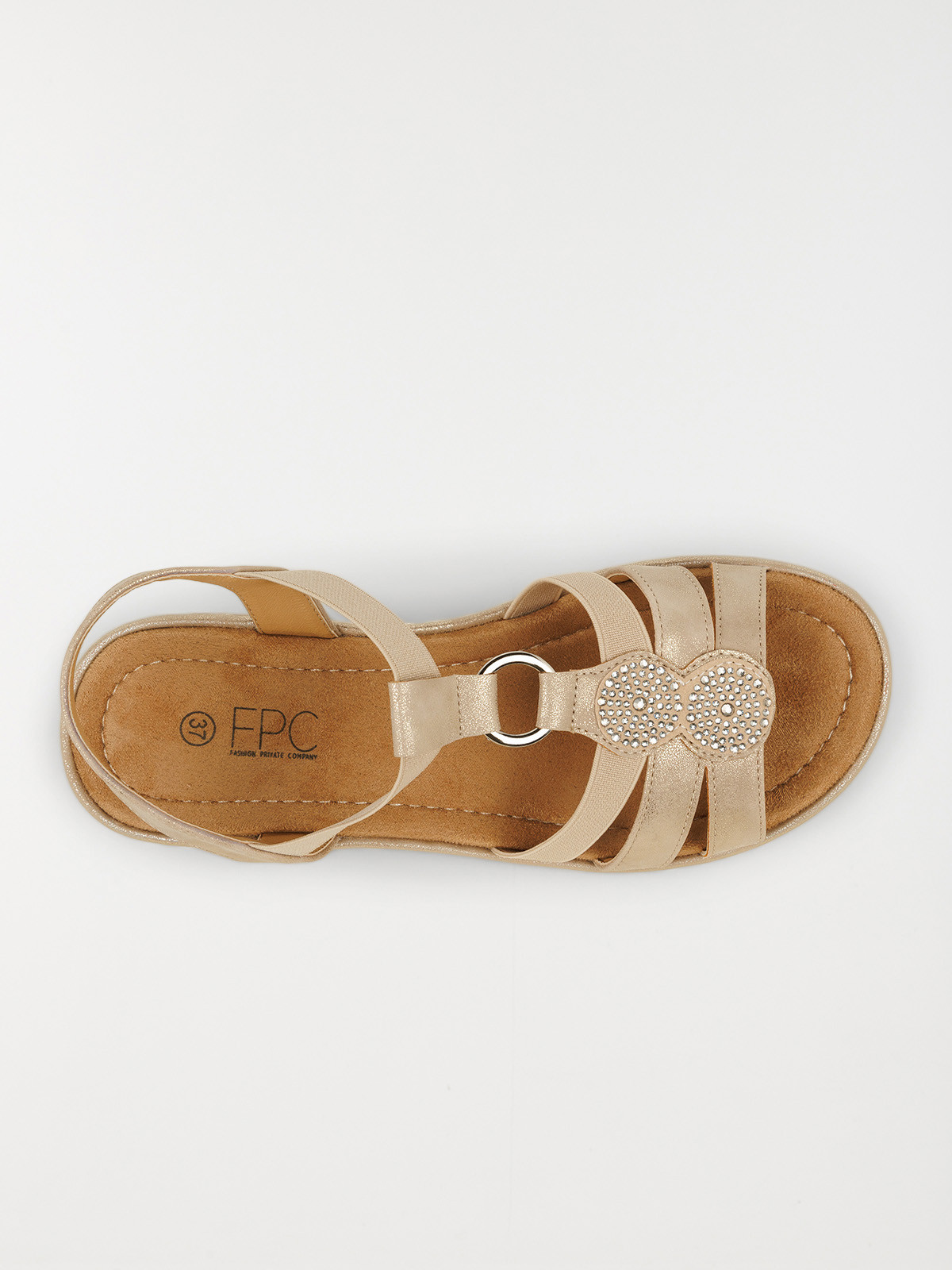 Sandales conforts strass femme (37-42)