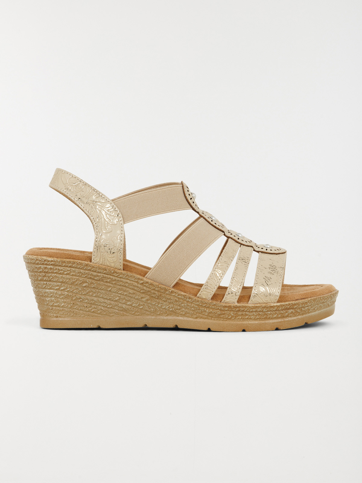 Sandale talon compensé femme (36-41)