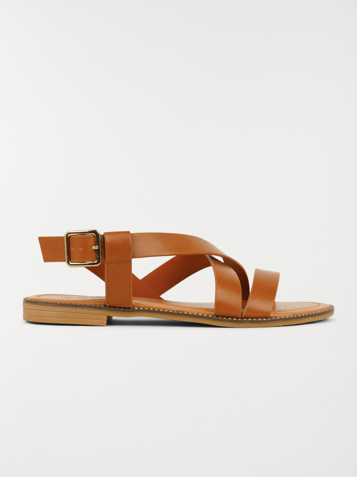 Sandales plates femme marron (36-41)