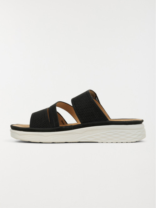 Mules noires conforts femme...