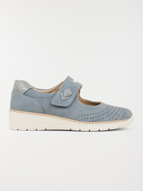 Ballerines conforts bleues femme (36-41)
