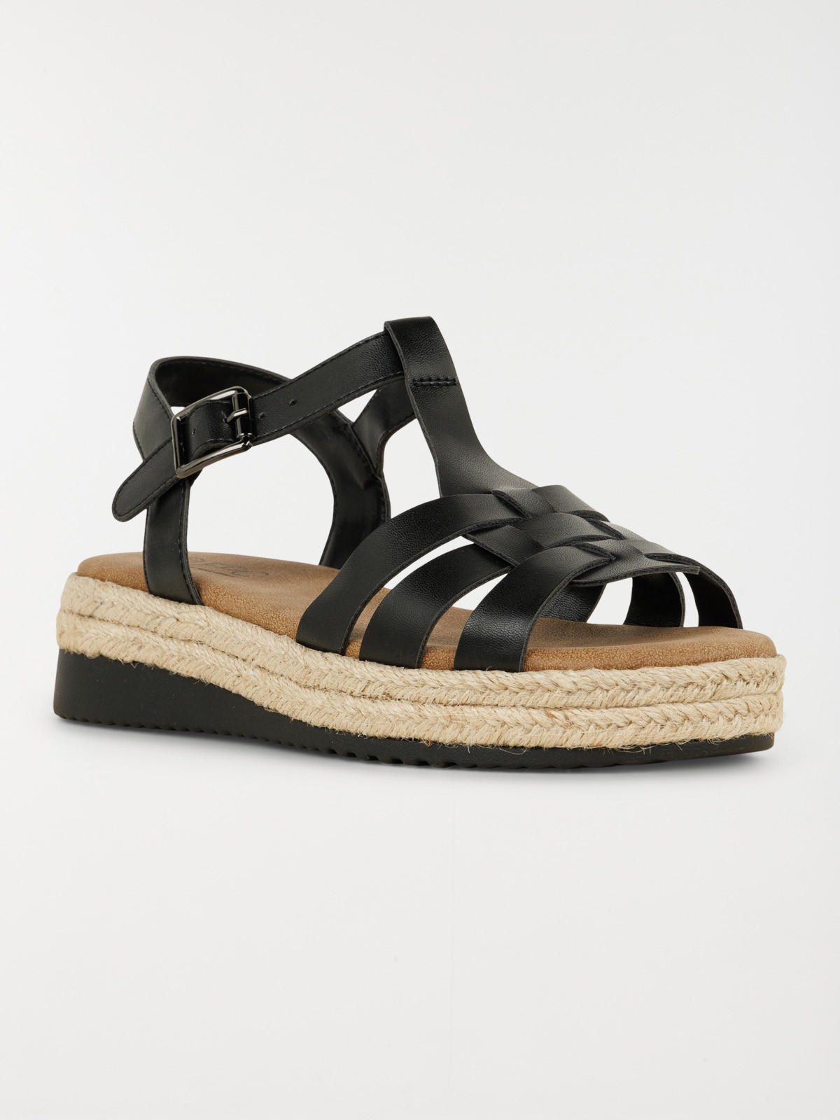 Sandales plateformes femme noir (36-41) Sandales plateformes femme noir (36-41)