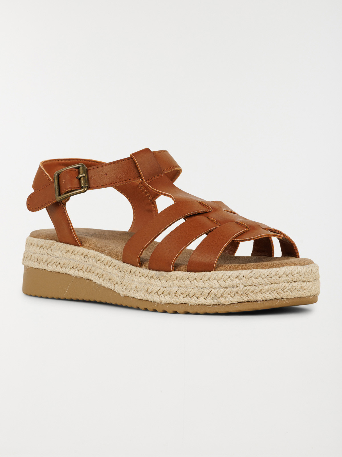 Sandale plateforme femme marron (36-41)