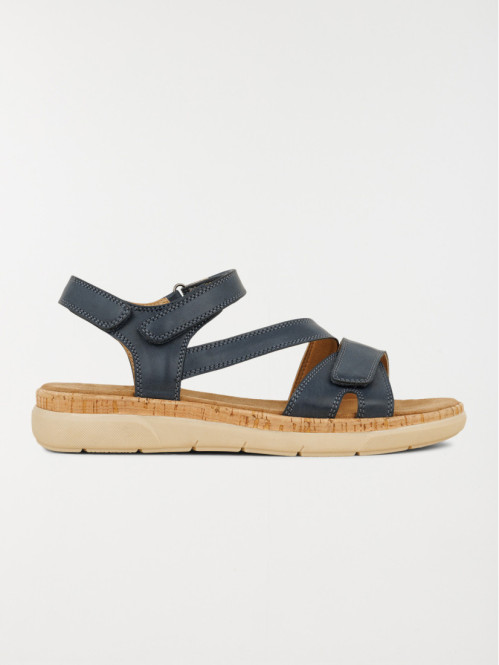 Sandales coloris marine femme (36-41)