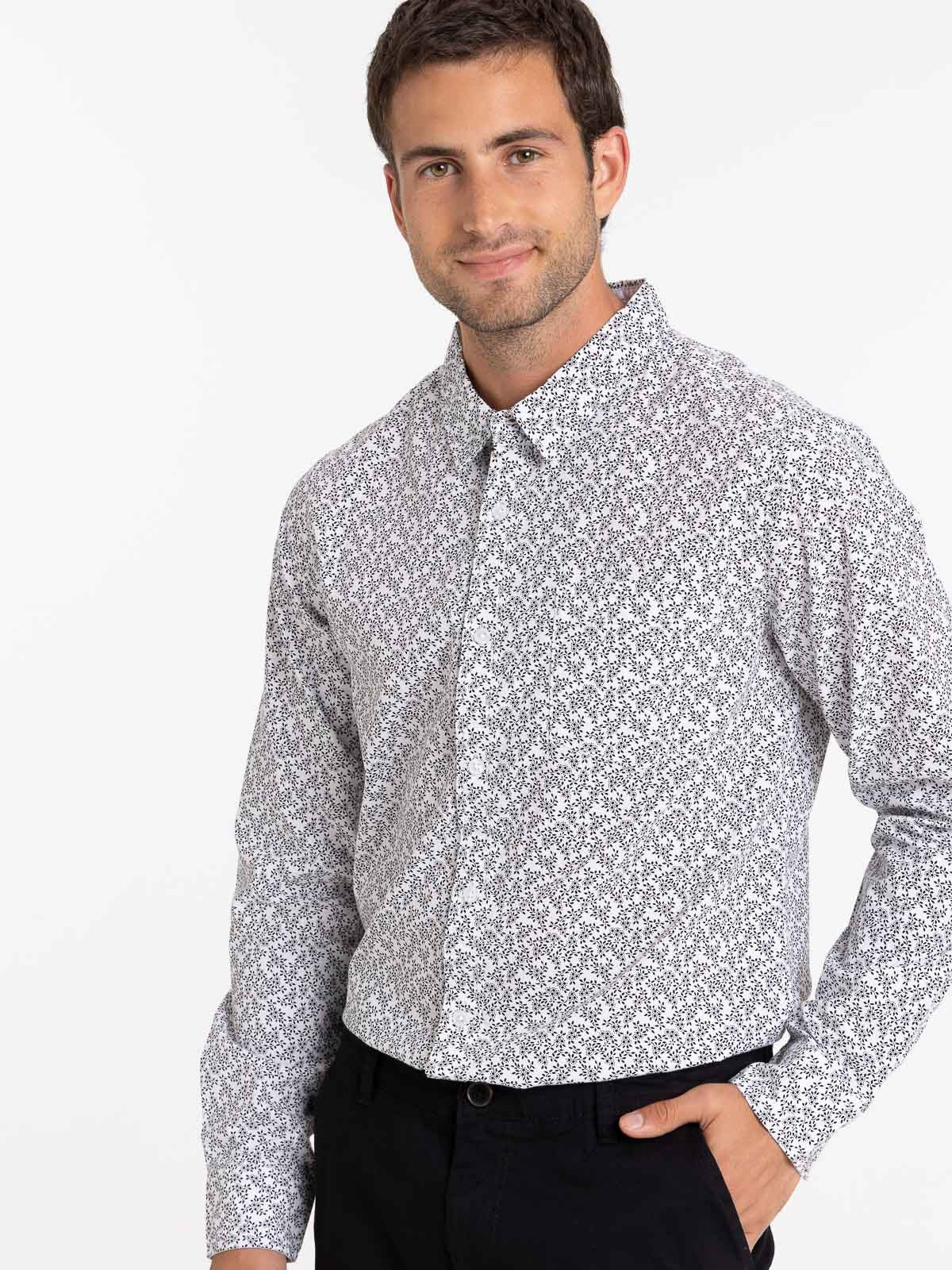Chemise imprimée fleuri homme