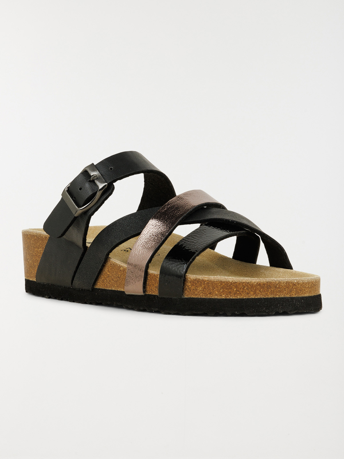 Mules plates noires femme (36-41)