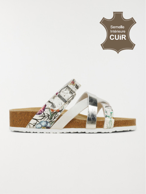 Mules plates blanches femme (36-41)