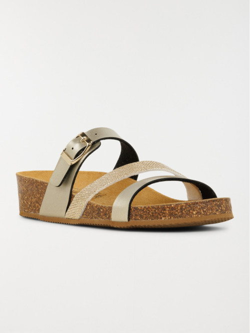 Mules coloris or femme (36-41)